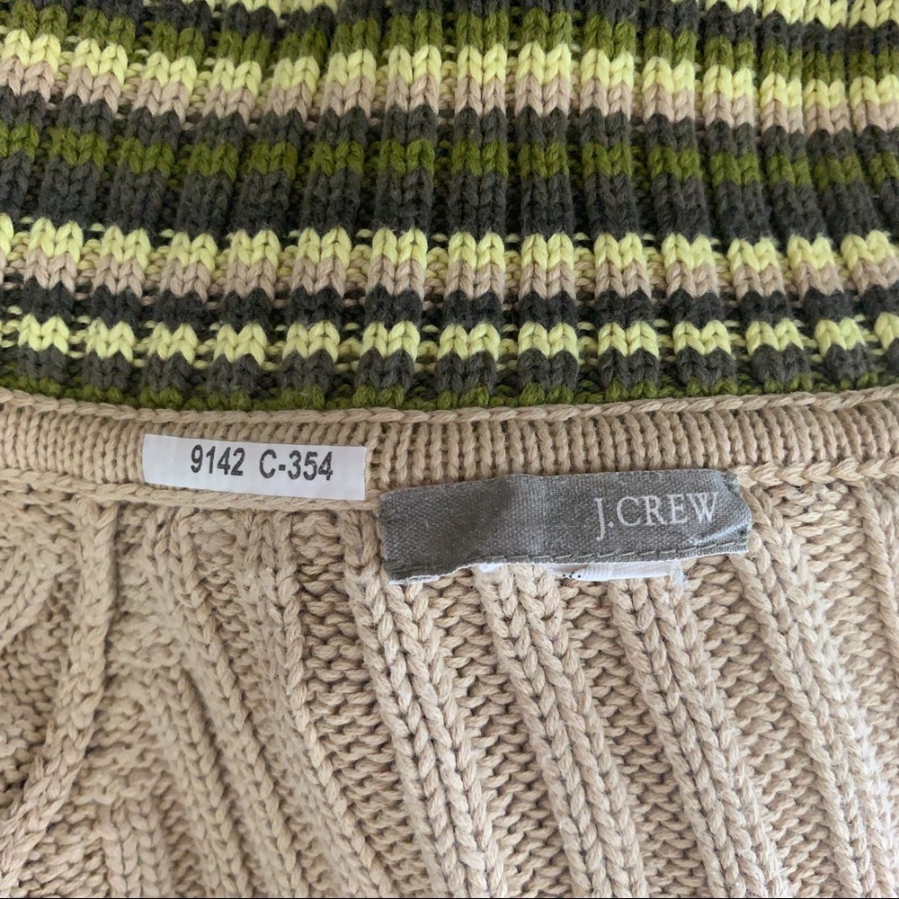 J. Crew Striped Zip-Up Sweater - Picture 5 of 6